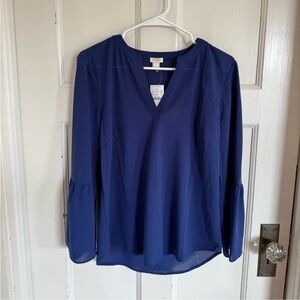 NWT J.Crew blue blouse size small